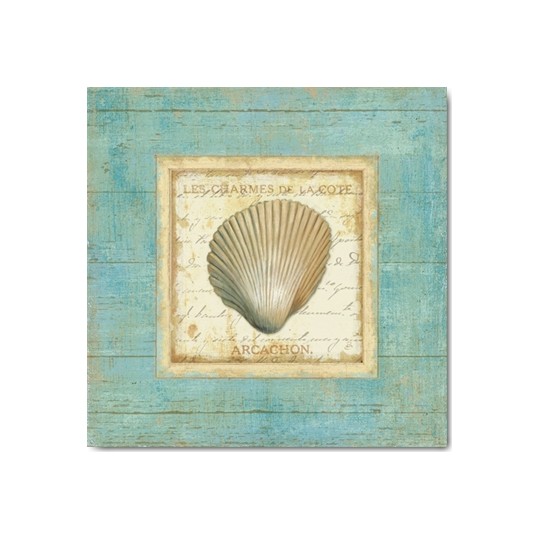 Carte Postale 14x14 cm Daphné Brissonnet bijou de mer III