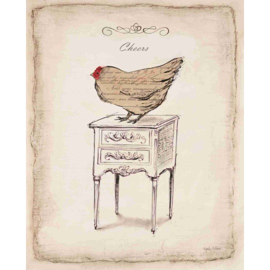 Reproduction déco maison poule chic salut Emily Adams