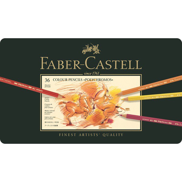 Ensemble de crayons de couleur Faber Castell Polychromos 24, 36 ou
