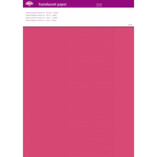 Pergamano papier parchemin translucent fuchsia 63013