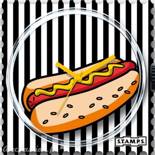 Cadran de montre Stamps hot dog