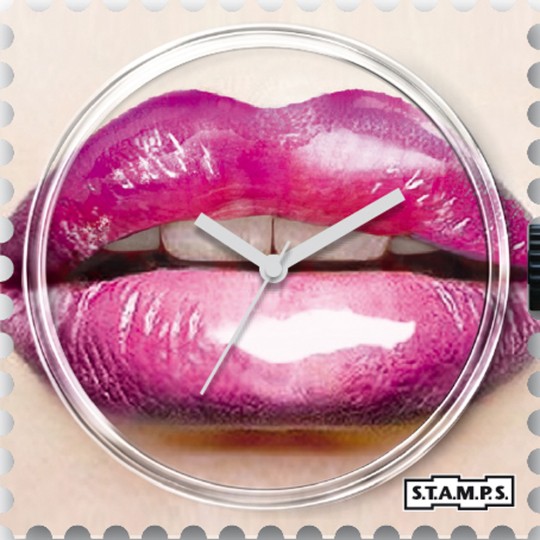 Montre Stamps cadran de montre glossy lips
