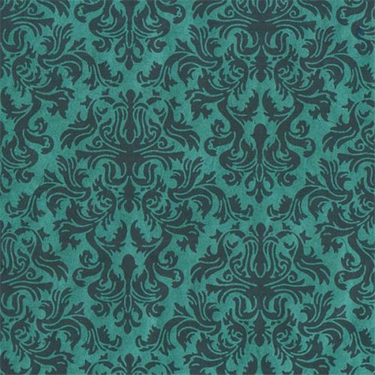 Papier népalais lokta lamaLi Lord gris sur turquoise