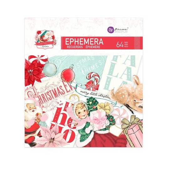 Die Cuts Candy Cane Lane Ephemera 1 Prima Marketing