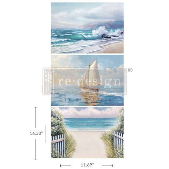 Papier de soie décoratif Redesign Seascape Melody 48x76cm