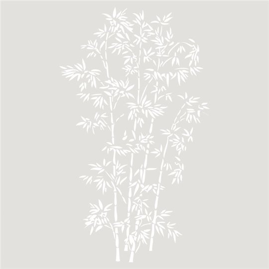 Pochoir décoratif grand format Bouquet Feuilles 016 50x75-36,5x61,7cm