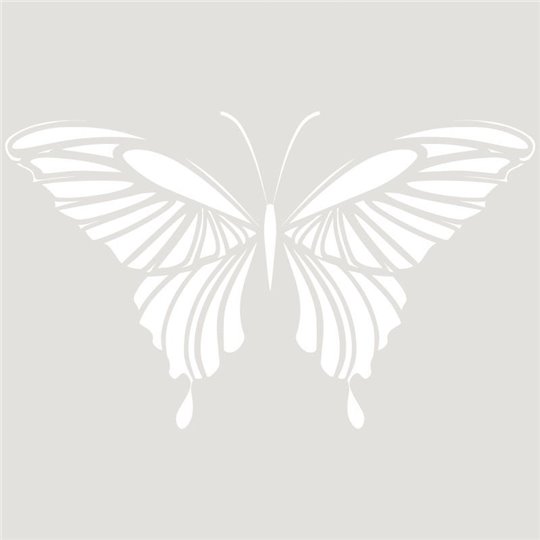 Pochoir décoratif Papillon 068 18x18-12x7,2cm
