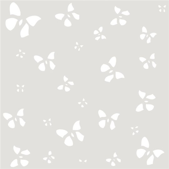 Pochoir décoratif fond Papillons 007 18x18-13,3x13,5cm