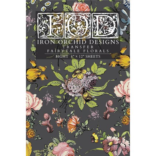 Transfert pelliculable IOD Fairytale Florals 20x30cm 8f