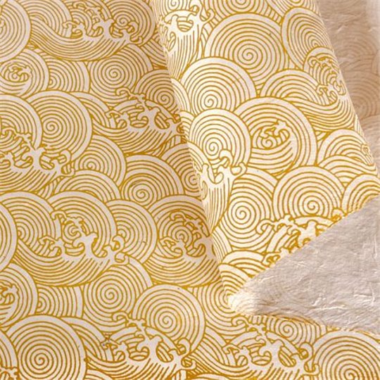 Papier népalais lokta LamaLi Okinawa fond beige