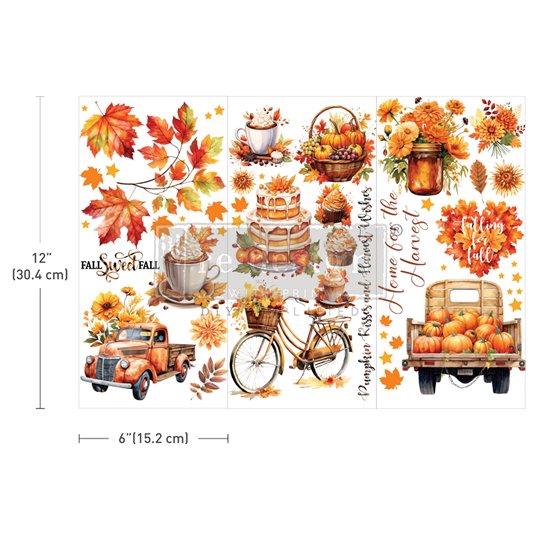 Transfert pelliculable mini Redesign Autumn Splendor 15x30cm