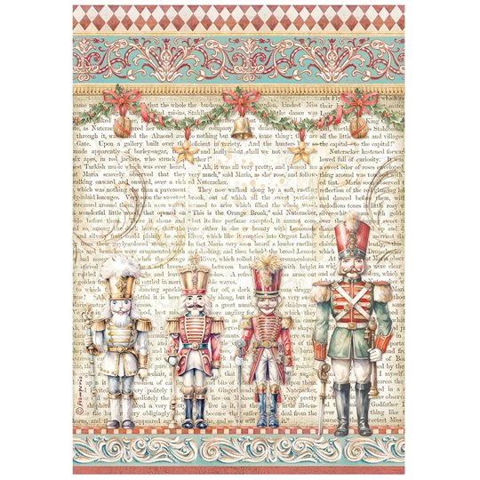 Papier de riz Stamperia The Nutcracker Soldats A4