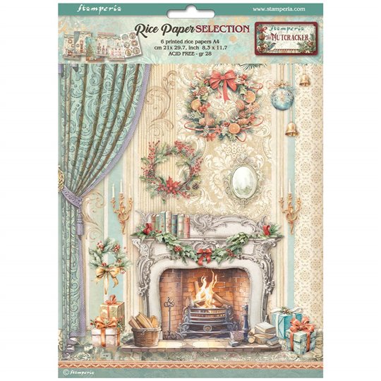 Kit 6 papiers de riz Stamperia The Nutcracker A4