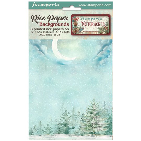 Kit 8 papiers de riz Stamperia The Nutcracker A6