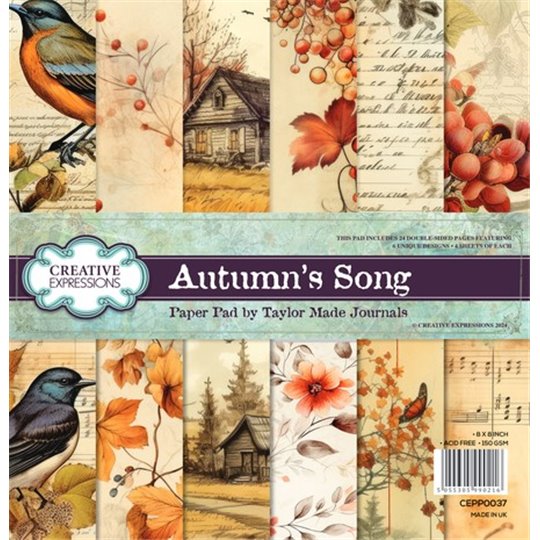 Papier scrapbooking assortiment Creative Expressions Autumn Song 24fe 20x20