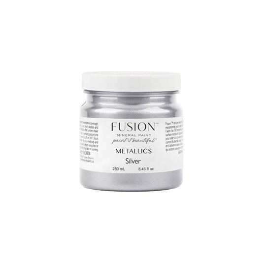 Peinture métallique Argent Fusion Mineral Paint Silver 250ml