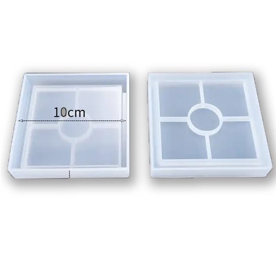 Moule silicone plateau rectangle 10cm