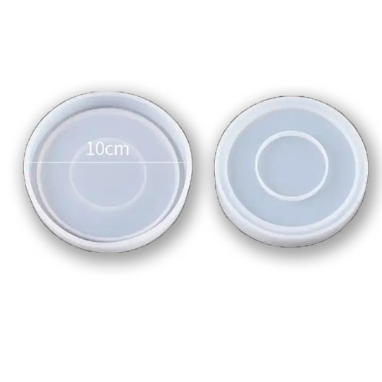 Moule silicone plateau rond 10cm décoratif