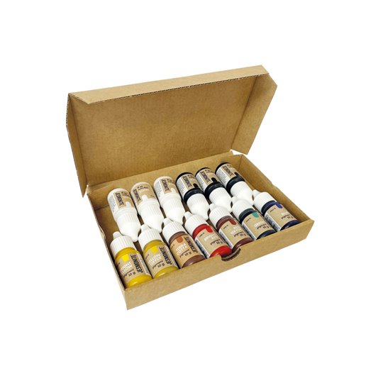 Pigments Jesmonite 10gr set 9 couleurs 13pces