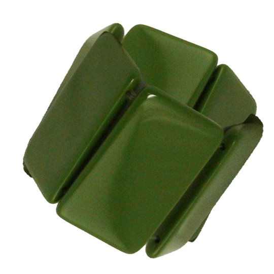 Bracelet élastique de montre Stamps belta vert forêt