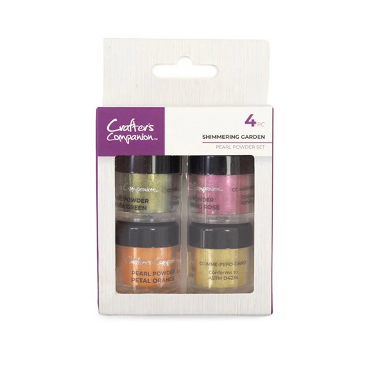 Paillettes Crafter's Companion Pearl Powder Shimmering Garden (4pcs) 