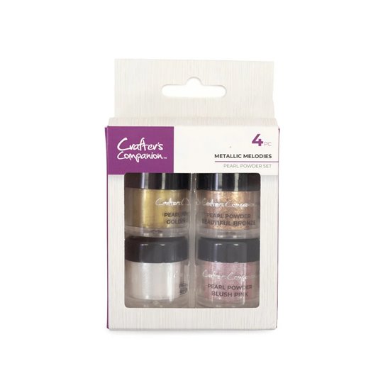 Paillettes Crafter's Companion Pearl Powder Metallic Melodies (4pcs) 