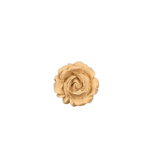 0322 Fleur décorative sculptée en bois Rose 1cm. X 1cm