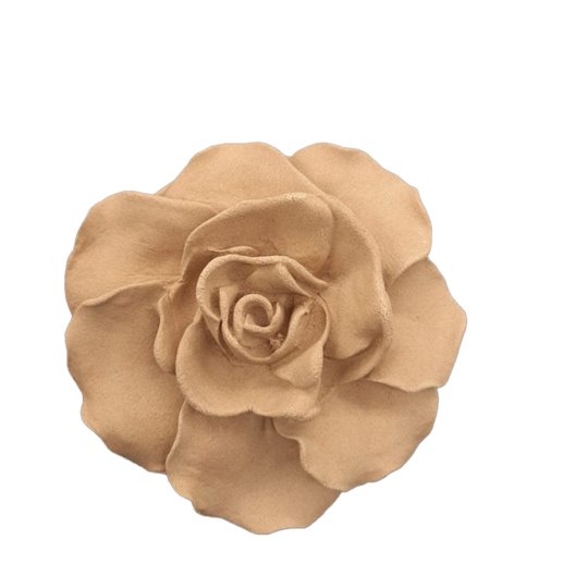 3784 Rose Décorative Sculptée 11cm