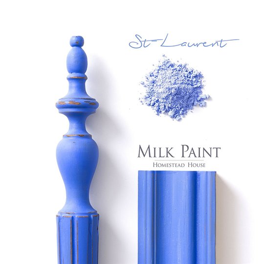 Peinture au lait Homestead bleu St Laurent 50g