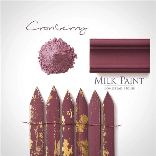 Peinture au lait Homestead rouge Cranberry 50g