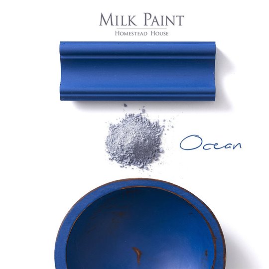 Peinture au lait Homestead Bleu Océan 50g