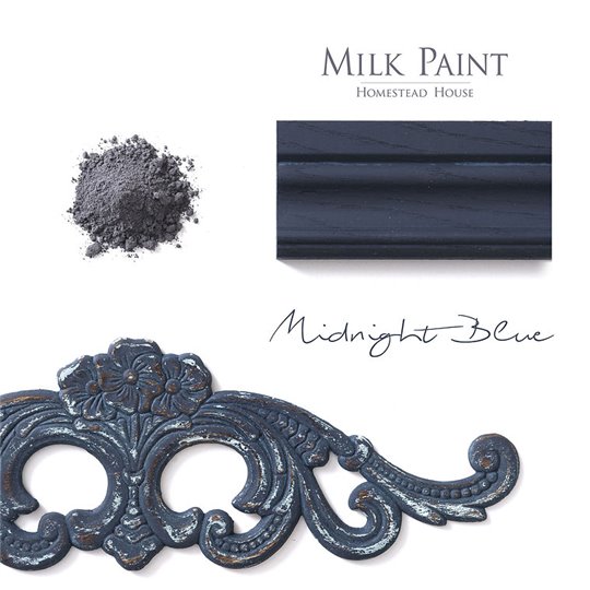 Peinture au lait Homestead Bleu Minuit 50g