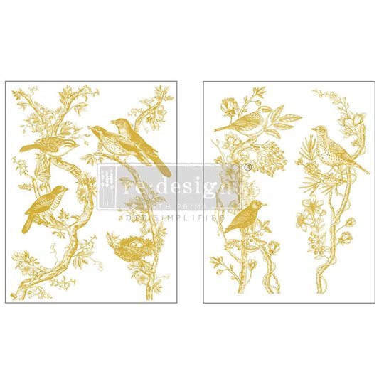 Transfert Foil Gold Kacha Redesign Golden Serenade 20x28cm