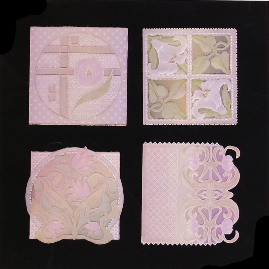 Patrons Adèle Miller modèle Pergamano Art Nouveau cartes pattern